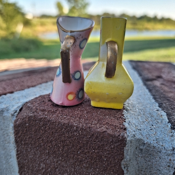 Vintage MCM atomic mini pitcher and vase set Japan - Picture 4 of 6